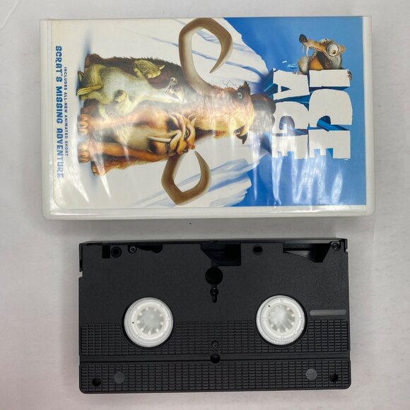 Vintage 2002 Ice Age VHS Tape Clamshell Case Classic Animated Adventure Comedy - Picture 6 of 9